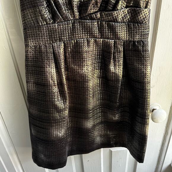 Saks Fifth Avenue 548 Metallic Silver Dress - Picture 4 of 8